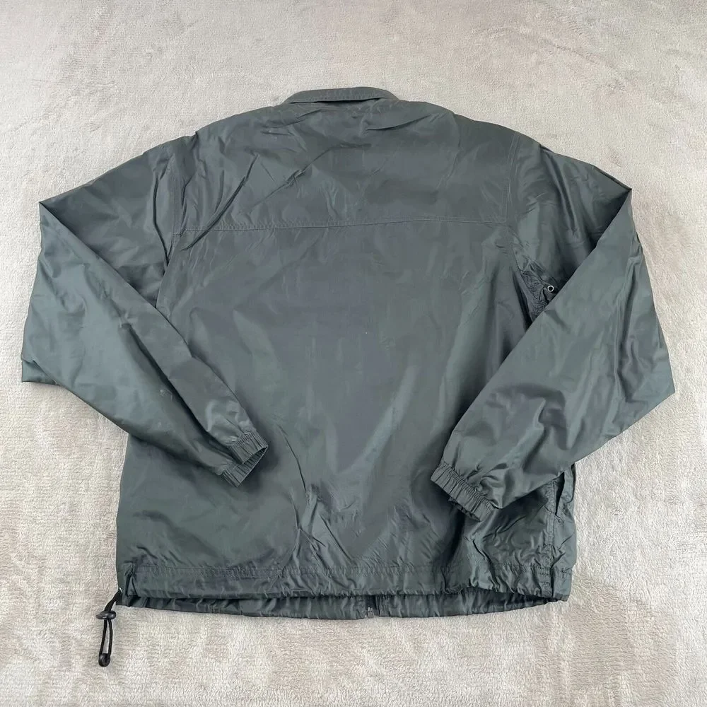 Vintage GAP Performance Jacket Men Medium Grey Full Zip Lightweight Mesh‎ Lined